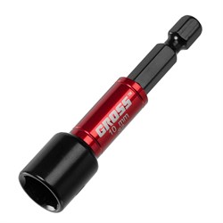 Бита с торцевой головкой, магнит. Nut-Driver, 10 мм, S2 Gross 16030