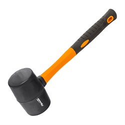 Киянка резиновая, 450 г, черная резина, фибергласовая рукоятка Sparta 16111