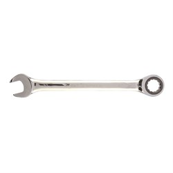 Ключ комбинированный трещоточный, 30 мм, CrV, зеркальный хром Matrix 16192