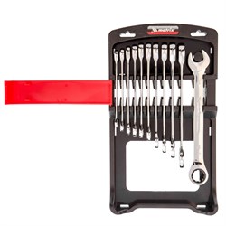 Набор ключей комбинированных, трещоточных 11 шт. Matrix 16194