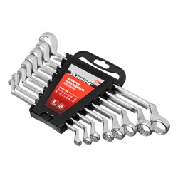 Набор ключей накидных, 6-22 мм, CR-V, 8 шт, полированный хром Matrix 16206