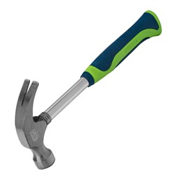 Молоток-гвоздодер, металлическая трубчатая обрезиненная рукоятка, вес 450 г, боек 27 мм Сибртех 16279