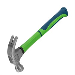 Молоток-гвоздодер, 450 г, фибергласовая обрезиненная рукоятка Сибртех 16281