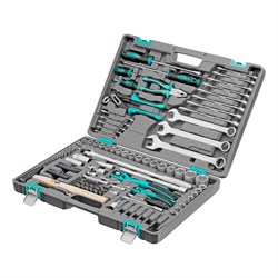 Набор инструментов, 1/4", 1/2", Cr-V, S2, усиленный кейс, 119 предметов Stels 16288