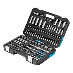 Набор инструментов, 1/4", 1/2", CrV, 120 зубьев, 109 предметов Gross 16293