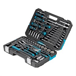 Набор инструментов, 1/4", 1/2", CrV, 120 зубьев, 76 предметов Gross 16294