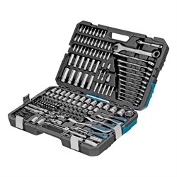 Набор инструментов, 1/2", 3/8", 1/4", CrV, 120 зубьев, 216 предметов Gross 16295