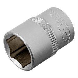 Головка торцевая, 20 мм, шестигранная, CrV, под квадрат 1/2 Stels 14717