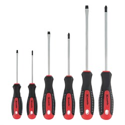 Набор профессиональных отверток Fusion, CrV, трехкомпонентная рукоятка antislip, 6 шт Matrix 16316