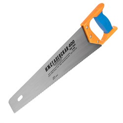 Ножовка по дереву, 400 мм, шаг зубьев 4 мм, пластиковая рукоятка 16466