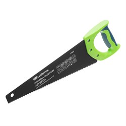 Ножовка по дереву "Зубец", 350 мм, 7-8 TPI, каленый зуб 2D, защитное покрытие, двухкомпонентная рукоятка Сибртех 16489