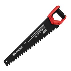 Ножовка по пенобетону, 500 мм, защитное покрытие, твердосплавные напайки на зубья, двухкомпонентная рукоятка Matrix 16503