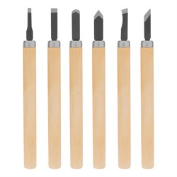 Набор резцов по дереву, 6 шт, Sparta 16506