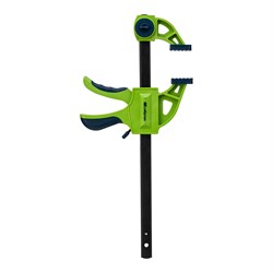 Струбцина F-образная, быстрозажимная, 200 х 70 х 420 мм, пластиковый корпус, фиксатор, двухкомпонентная рукоятка Сибртех 16548