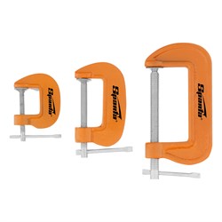 Набор: струбцины G-образные, 3 шт, 25-50-75 мм Sparta 16550