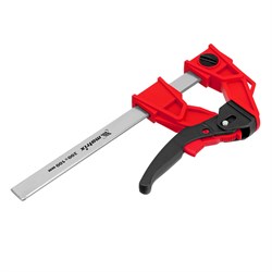 Струбцина реечная быстрозажимная, усиленная, пластиковый корпус рычажно-храповой механизм, 200 х 100 х 351 мм, штанга 5 х 22 мм Matrix 16575