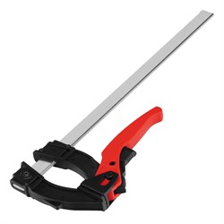 Струбцина реечная быстрозажимная, пластиковый корпус рычажно-храповой механизм, 300 х 90 х 390 мм, штанга 5 х 20 мм Matrix 16584