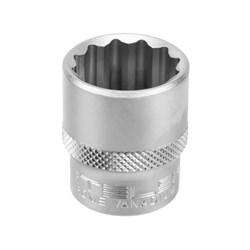 Набор торцевых головок, 3/8, двенадцатигранные, CrV, 10 шт, 8-19 мм Stels 14748