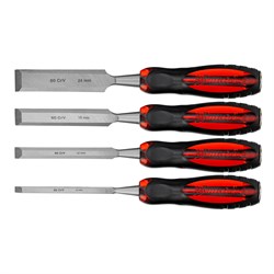 Набор долот-стамесок плоских "Тигровый глаз", 4 шт, 6-12-18-24 мм Matrix 16665