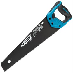 Ножовка по дереву "Piranha", 400 мм, 11-12 TPI, зуб-3D, каленый зуб, тефлоновое покрытие полотна, двухкомпонентная рукоятка Gross 16702