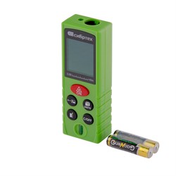 Лазерный дальномер PM-40,40 м,с пузырьковым уровнем Сибртех 16770
