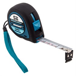 Рулетка "Ergonomisch",5 м x 19 мм,магнитный обрезиненный зацеп Gross 16796