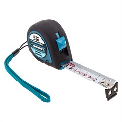 Рулетка "Ergonomisch",5 м x 25 мм,магнитный обрезиненный зацеп Gross 16797