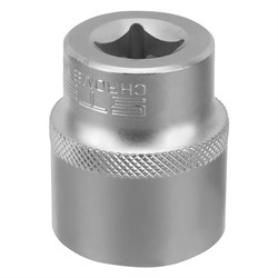 Головка торцевая, 27 мм, двенадцатигранная, CrV, под квадрат 1/2, хромированная Stels 14764