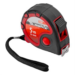 Рулетка Status 3 fixations,5 м х 19 мм,двухкомпонентный корпус,3 фиксации ленты Matrix 16818