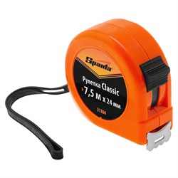 Рулетка Classic,7,5 м х 24 мм,пластиковый корпус Sparta 16838