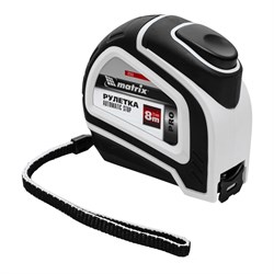 Рулетка Autostop,8 м х 25 мм,двухкомпонентный корпус,автоматическая фиксация,Pro Matrix 16858