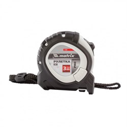 Рулетка Neon,3 м x 16 мм,обрезиненный корпус,3 фиксации,Pro Matrix 16861