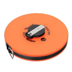 Рулетка геодезическая, 30 м х 12,5 мм, лента ПВХ, закрытый круглый корпус Sparta 16870