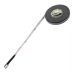 Рулетка геодезическая 30 м х 13 мм, закрытый корпус, фибергласовая лента Сибртех 16879