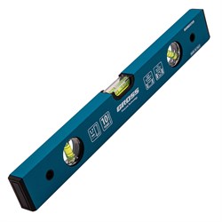 Уровень алюминиевый усиленный, 400 мм, 3 глазка Gross 16900