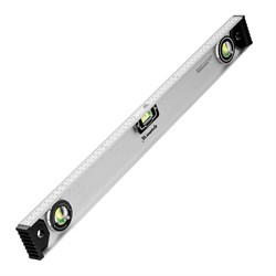 Уровень алюминиевый "Рельс", 600 мм, 3 глазка (1 поворотный) Matrix 16944