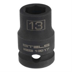 Головка ударная шестигранная, 13 мм, 1/2, CrMo Stels 14789