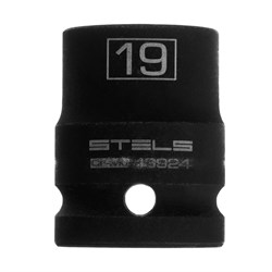 Головка ударная шестигранная, 19 мм, 1/2, CrMo Stels 14795