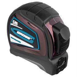 Рулетка "Doppelhaken",5 м x 19 мм,двухсторонний зацеп,Нейлон,двусторонняя шкала,автоматическая фиксация Gross 17047