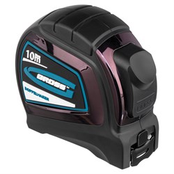 Рулетка "Doppelhaken",10 м x 25 мм,двухсторонний зацеп,Нейлон,двусторонняя шкала,автоматическая фиксация Gross 17048