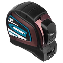 Рулетка "Doppelhaken",3 м x 16 мм,односторонний зацеп,Нейлон,двусторонняя шкала,автоматическая фиксация Gross 17052