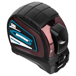 Рулетка "Doppelhaken",5 м x 25 мм,двухсторонний зацеп,Нейлон,двусторонняя шкала,автоматическая фиксация Gross 17053