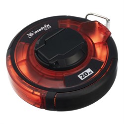 Рулетка геодезическая 20 м х 12,5 мм, закрытый корпус, стальная лента, односторонняя шкала, Pro Matrix 17079