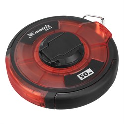 Рулетка геодезическая 50 м х 12,5 мм, закрытый корпус, стальная лента, односторонняя шкала, Pro Matrix 17080