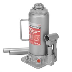 Домкрат гидравлический бутылочный, 10 т, высота подъема 230-460 мм Matrix 17152