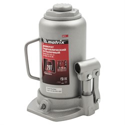 Домкрат гидравлический бутылочный, 20 т, высота подъема 242-452 мм Matrix 17157