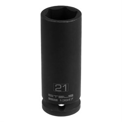Головка ударная удлиненная шестигранная, 21 мм, 1/2, CrMo Stels 14814