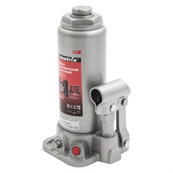 Домкрат гидравлический бутылочный, 5 т, высота подъема 216-413 мм Matrix 17164