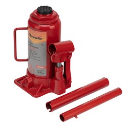 Домкрат гидравлический бутылочный 12 т, h подъема 205-400 мм Sparta Compact 17175