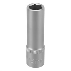 Головка торцевая удлиненная, 14 мм, шестигранная, CrV, под квадрат 1/2 Stels 14837